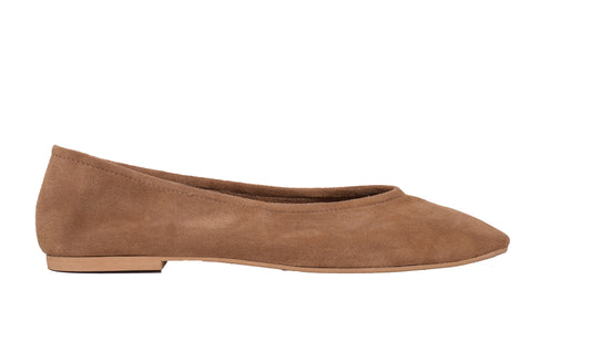 Ballet  - Suede Tan Brown