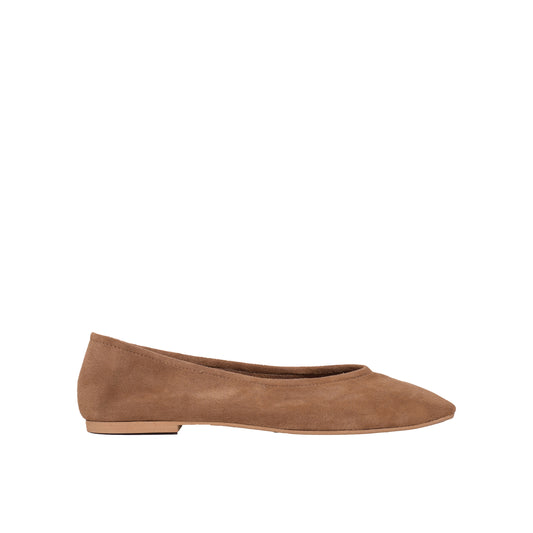 Ballet  - Suede Tan Brown
